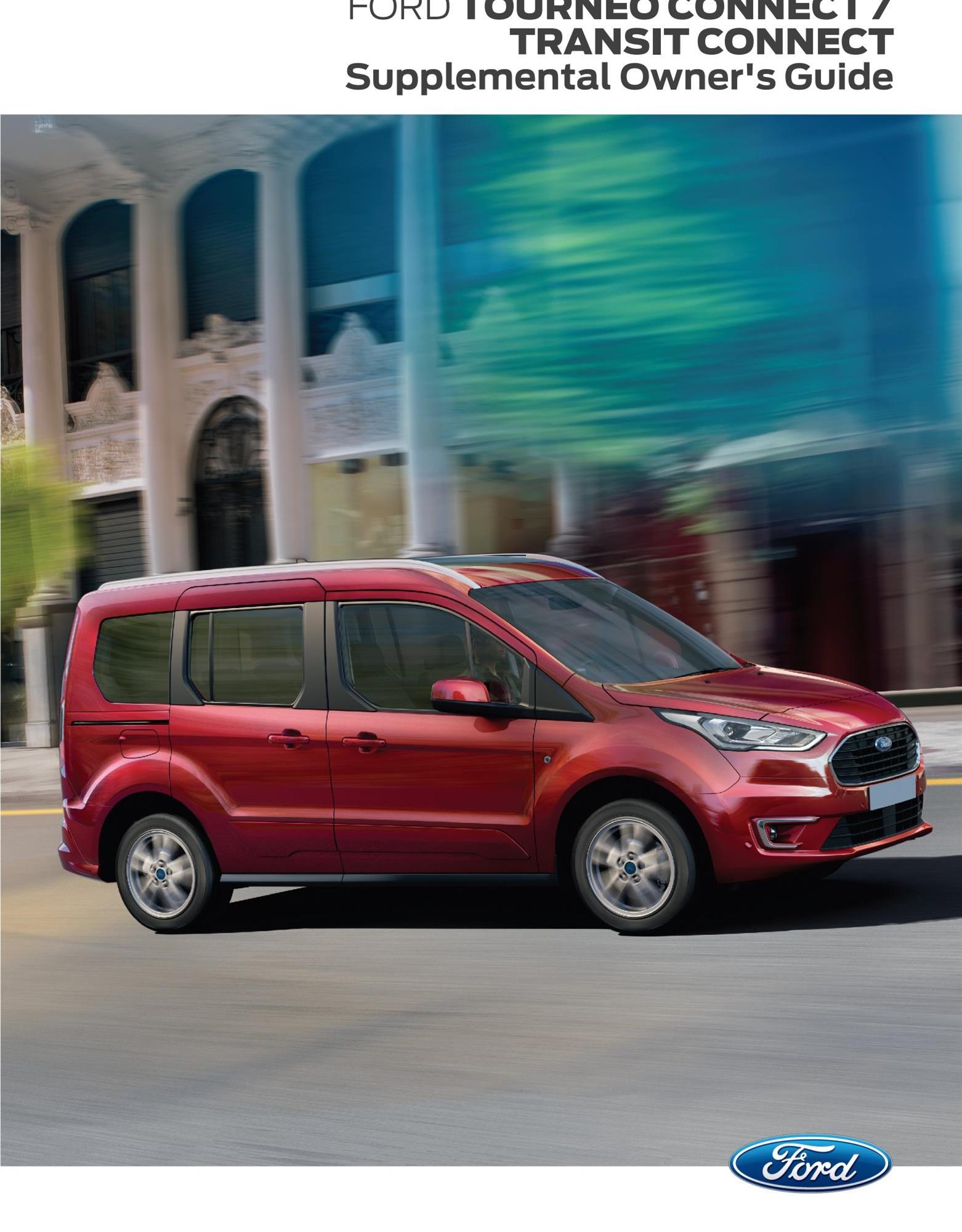 Guía suplementaria del conductor Ford Tourneo Connect / Transit Connec CG3866en 01/2021 - inglés (Europa)