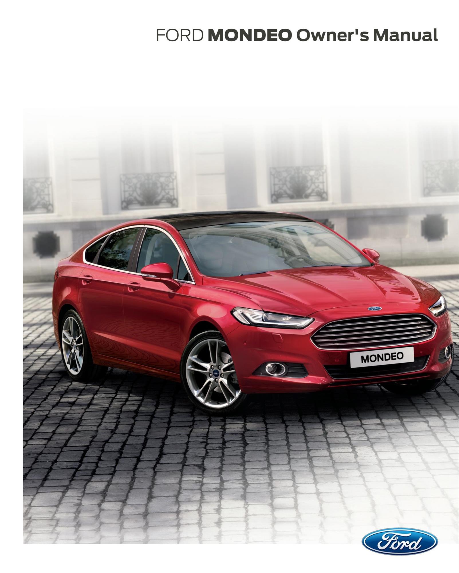 Manual del conductor Ford Mondeo CG3633en 10/2014 - inglés (Europa)